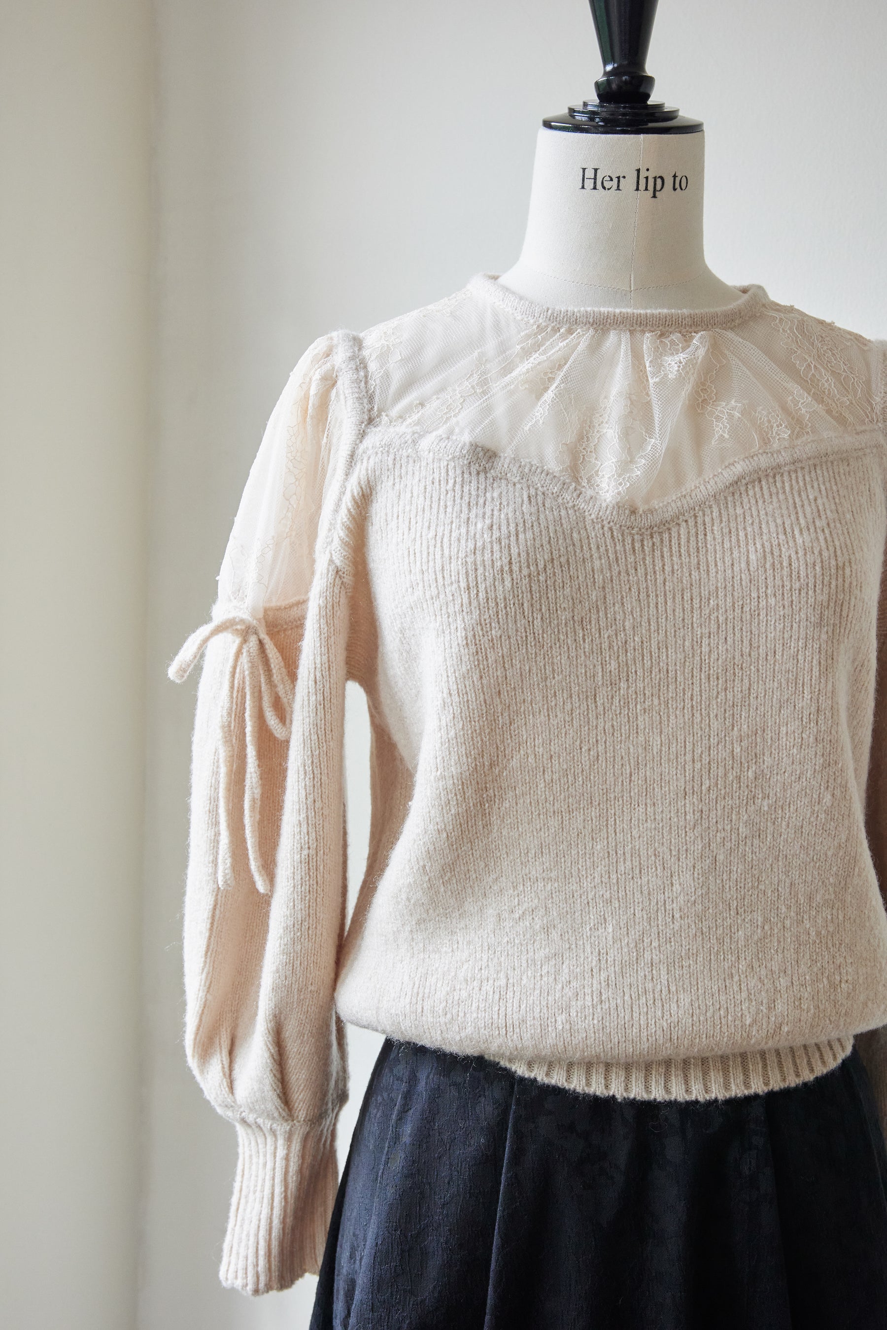 Belleville Lace Knit Pullover,レディース