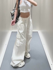 ALO YOGA マルチポケット ルーズテーパード カジュアルパンツ